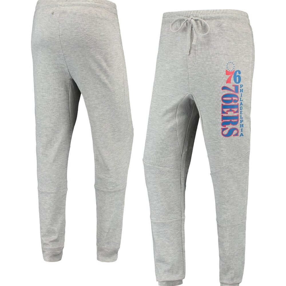 NWT Size L Philadelphia 76ers Cuffed Tri-Blend Pants Sideline Apparel